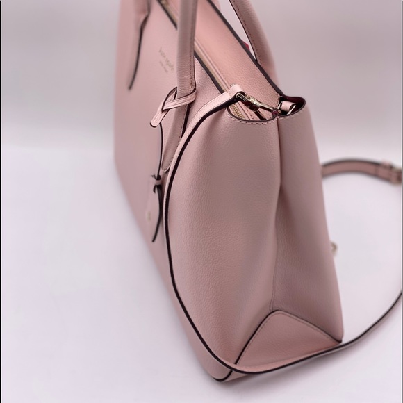 Kate Spade Medium Top ZIP Satchel Rose Smoke - Picture 3 of 12